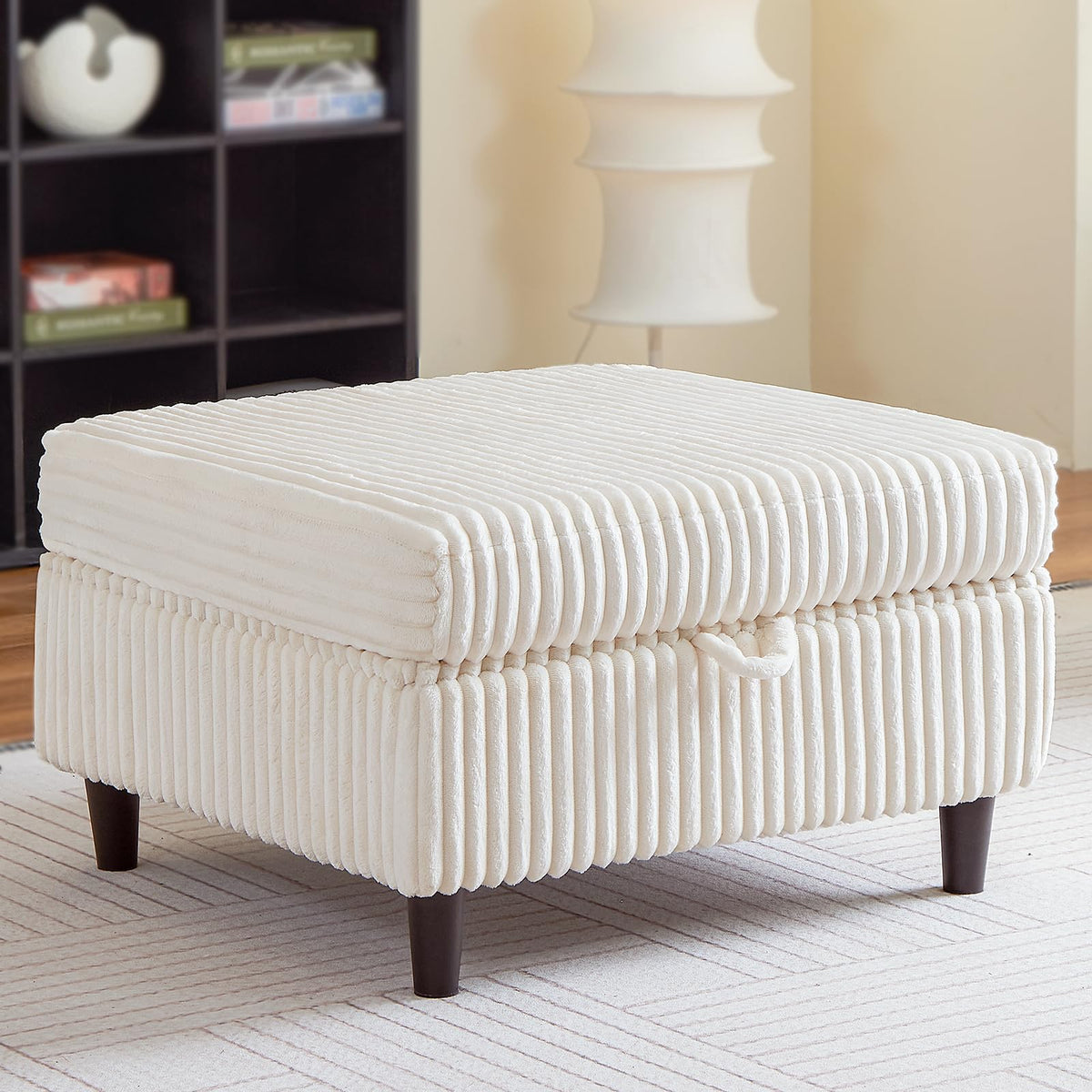 Corduroy Storage Ottoman