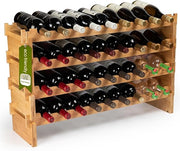 Bamboo Wine Rack – 72 Bottle
