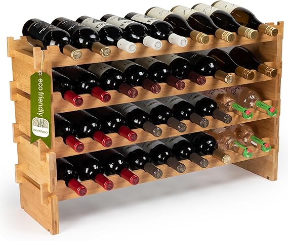Bamboo Wine Rack – 72 Bottle
