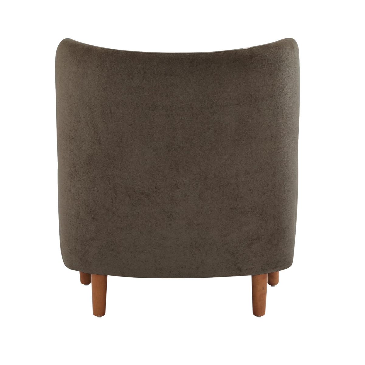 Christopher Knight Home Dolly Mid-Century Modern Velvet Upholstered Wingback Club Chair, Living Room Lounge Chair for Relaxation, Reading Armchair, Solid Wood Living Room Accent Chair, Dark Brown