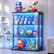 Glass Display Cabinet with LED Lights & Human Body Sensor