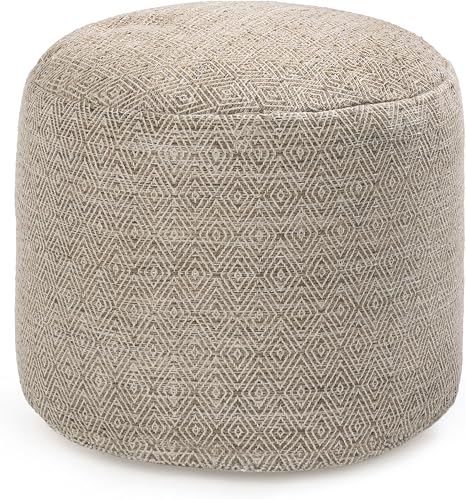 Round Pouf Ottoman Footrest