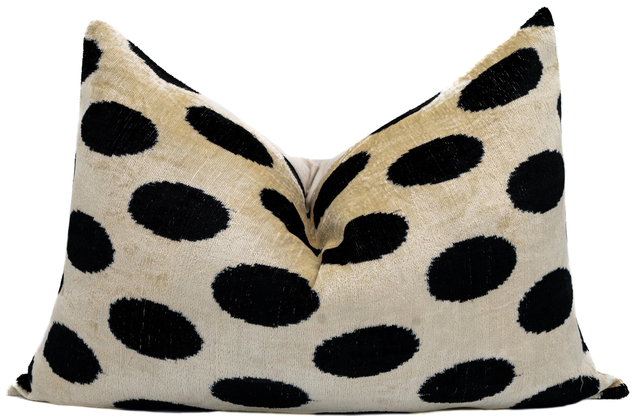 Velvet Polka Dot Throw Pillow