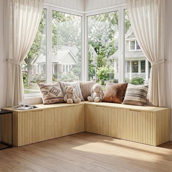 Modular Corner Storage Bench Set