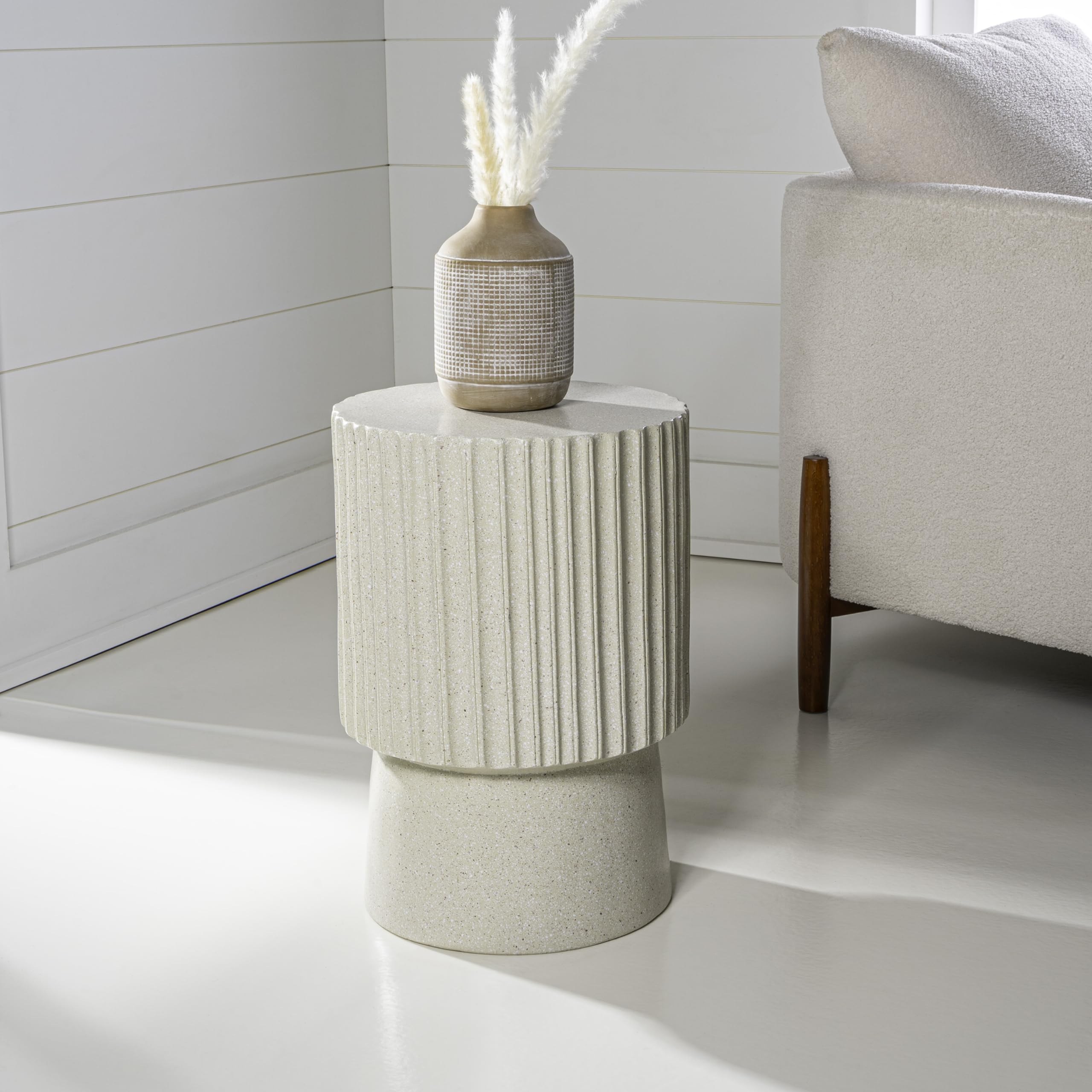 Louisa 19" Tambour Accent Table