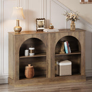 Farmhouse Console Table 47-Inch with 3-Tier Storage