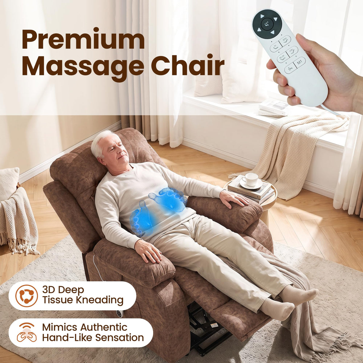 Dual Motor Massage Lift Recliner