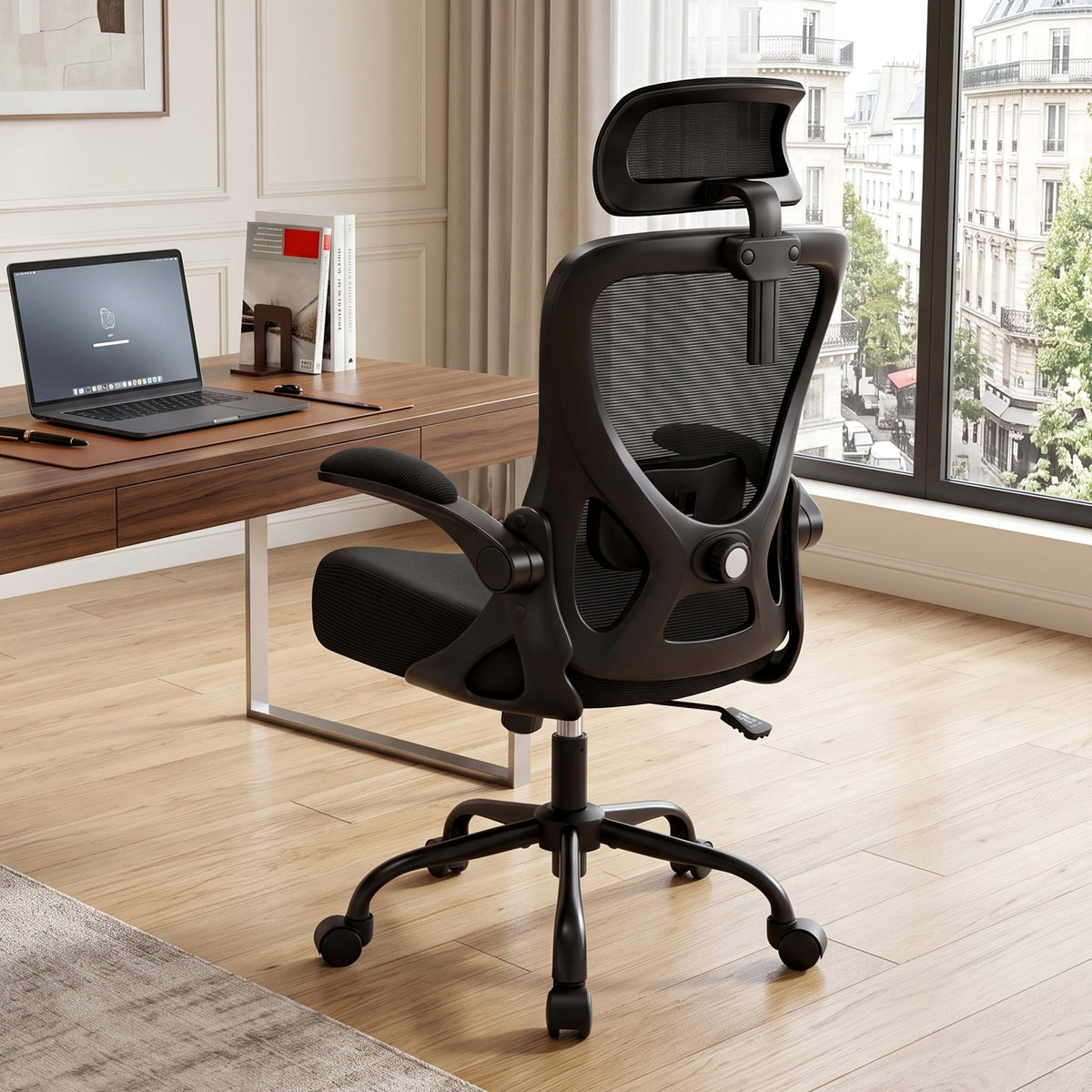 AreShark Ergonomic Office Chair - Mesh High Back Desk Chair Headrest Lumbar