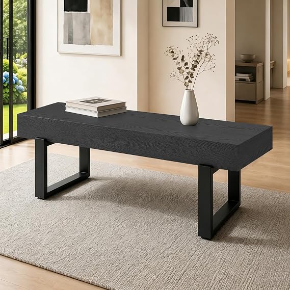 Industrial MDF Bench with Metal Legs