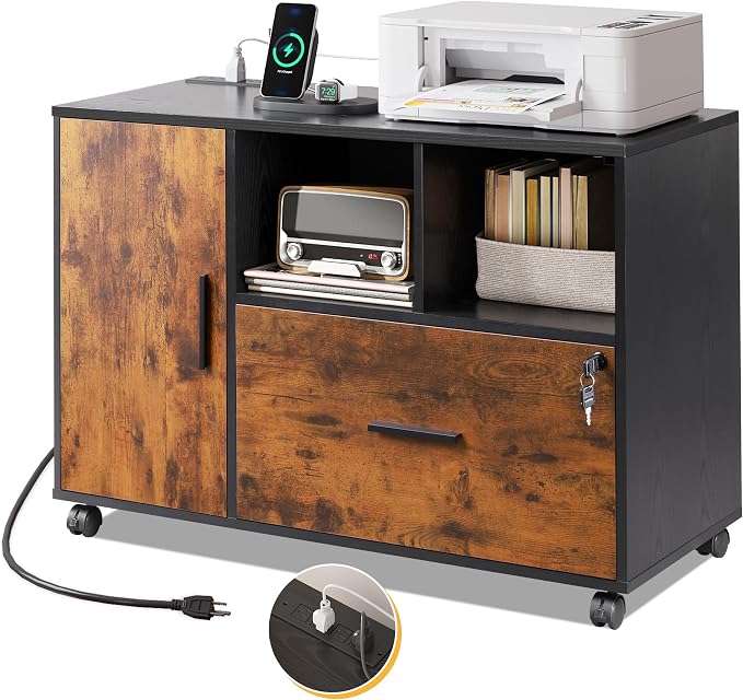 Mobile Locking File Cabinet