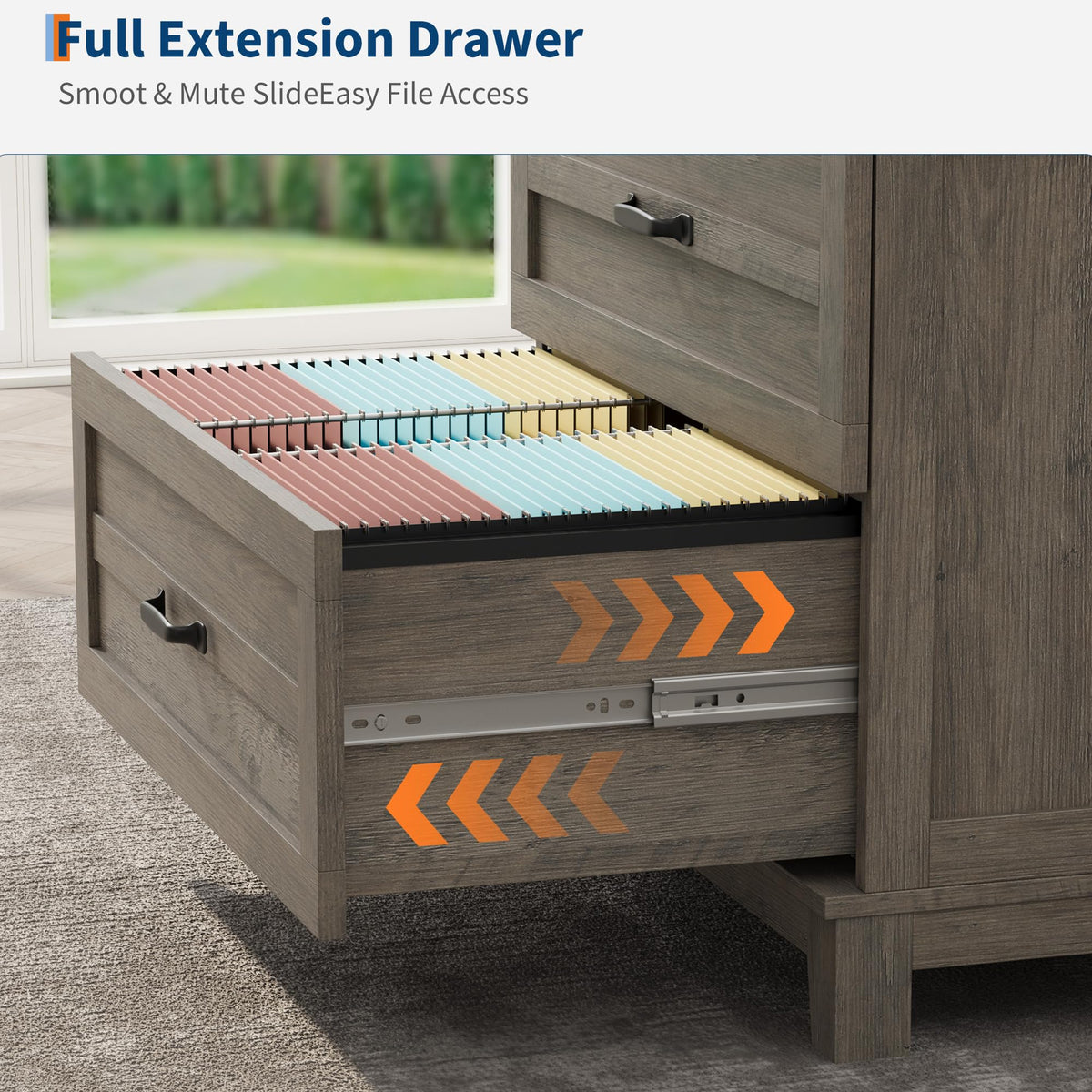 2-Drawer Farmhouse Lateral File Cabinet