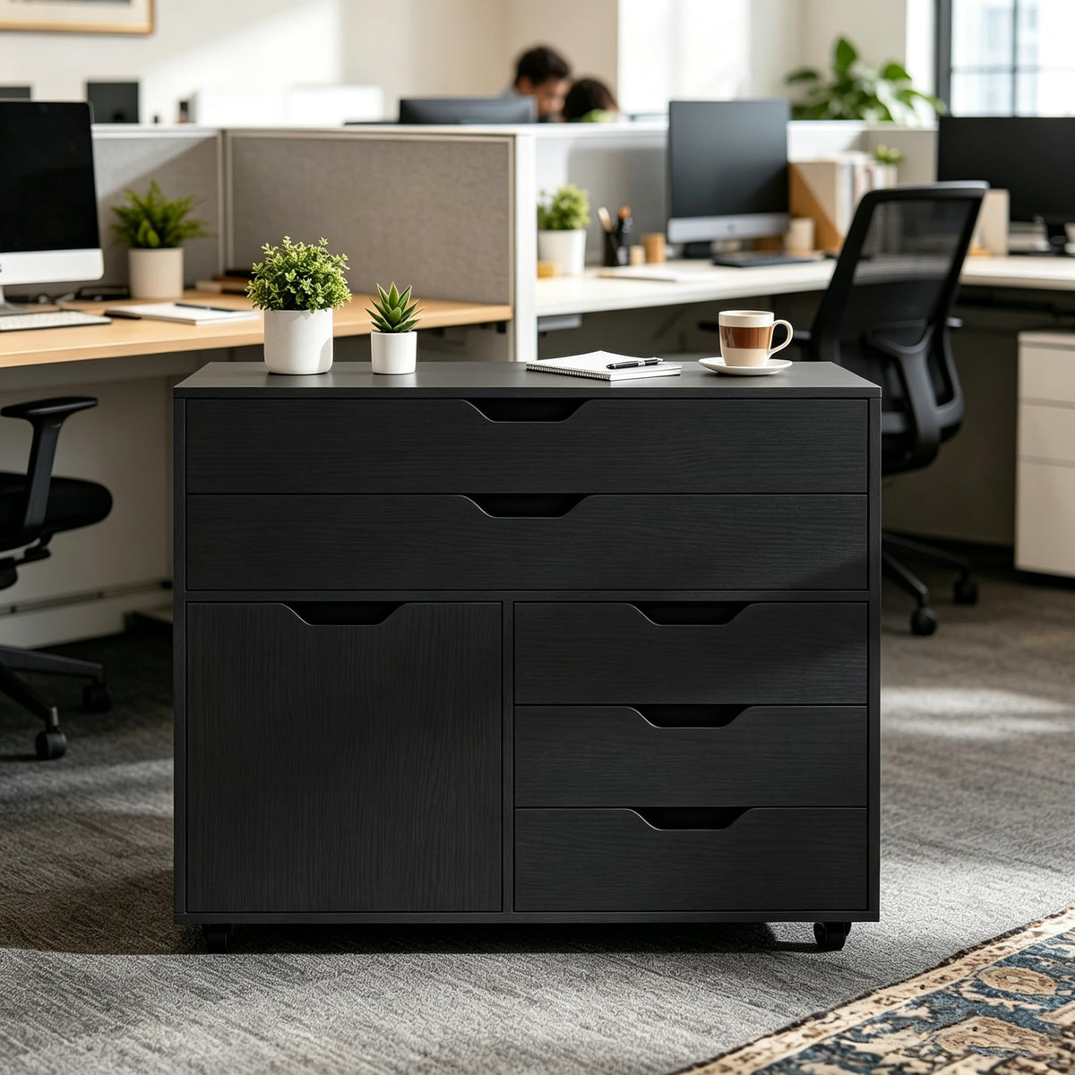5-Drawer Rolling Storage Cabinet