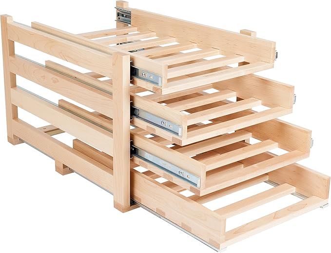 In-Cabinet Sliding Tray Wine Rack