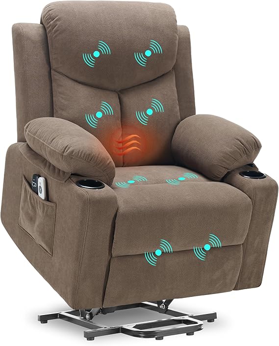 Power Lift Recliner Chair with Massage & Heat