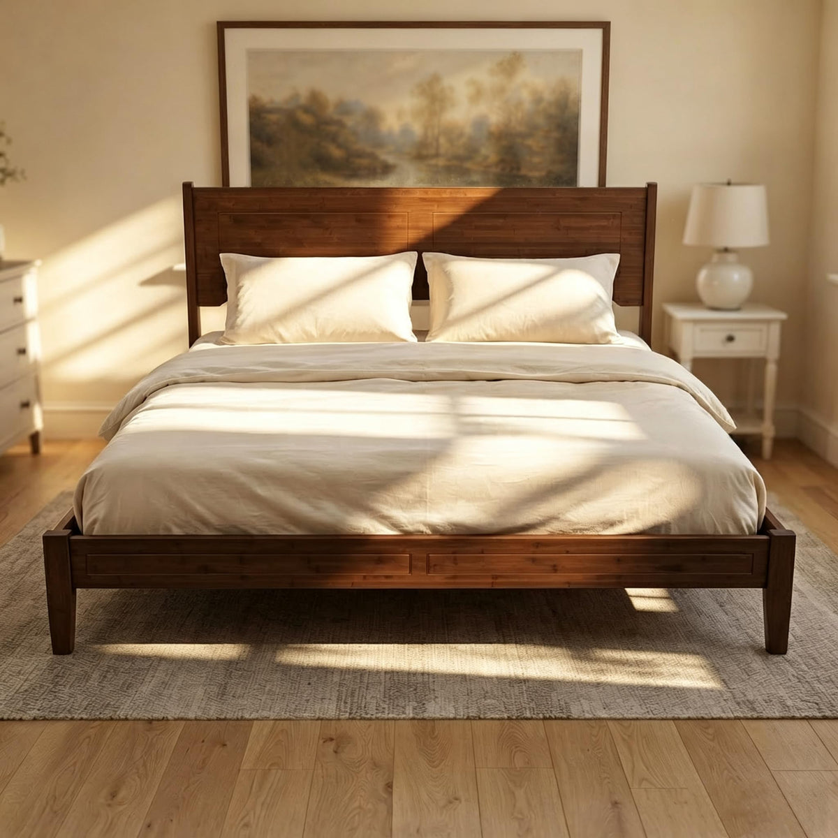 yotila King Bed Frame with Headboard and Storage