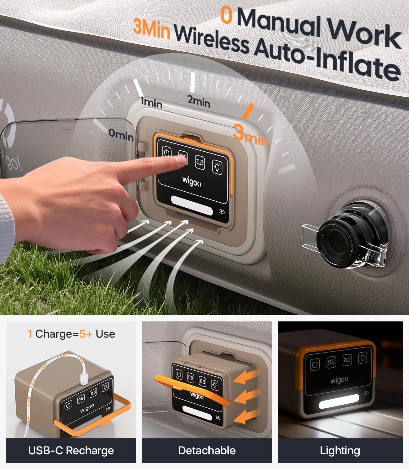 Tesla Model Y Air Mattress with Built-In Pump