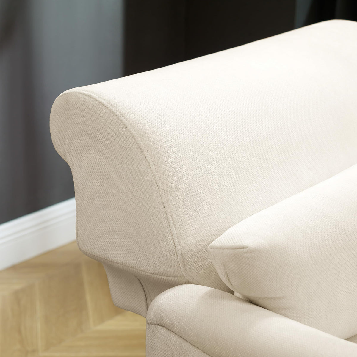 Adjustable Chenille Chaise Lounge