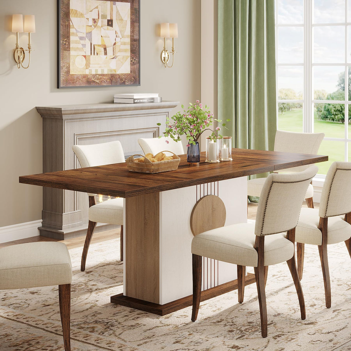 Farmhouse Rectangular Dining Table