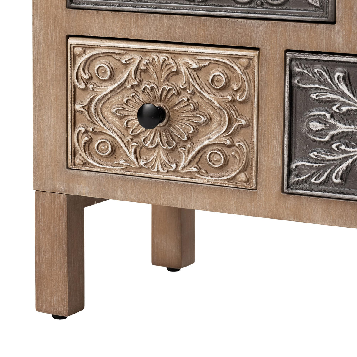 8-Drawer Boho Accent Cabinet
