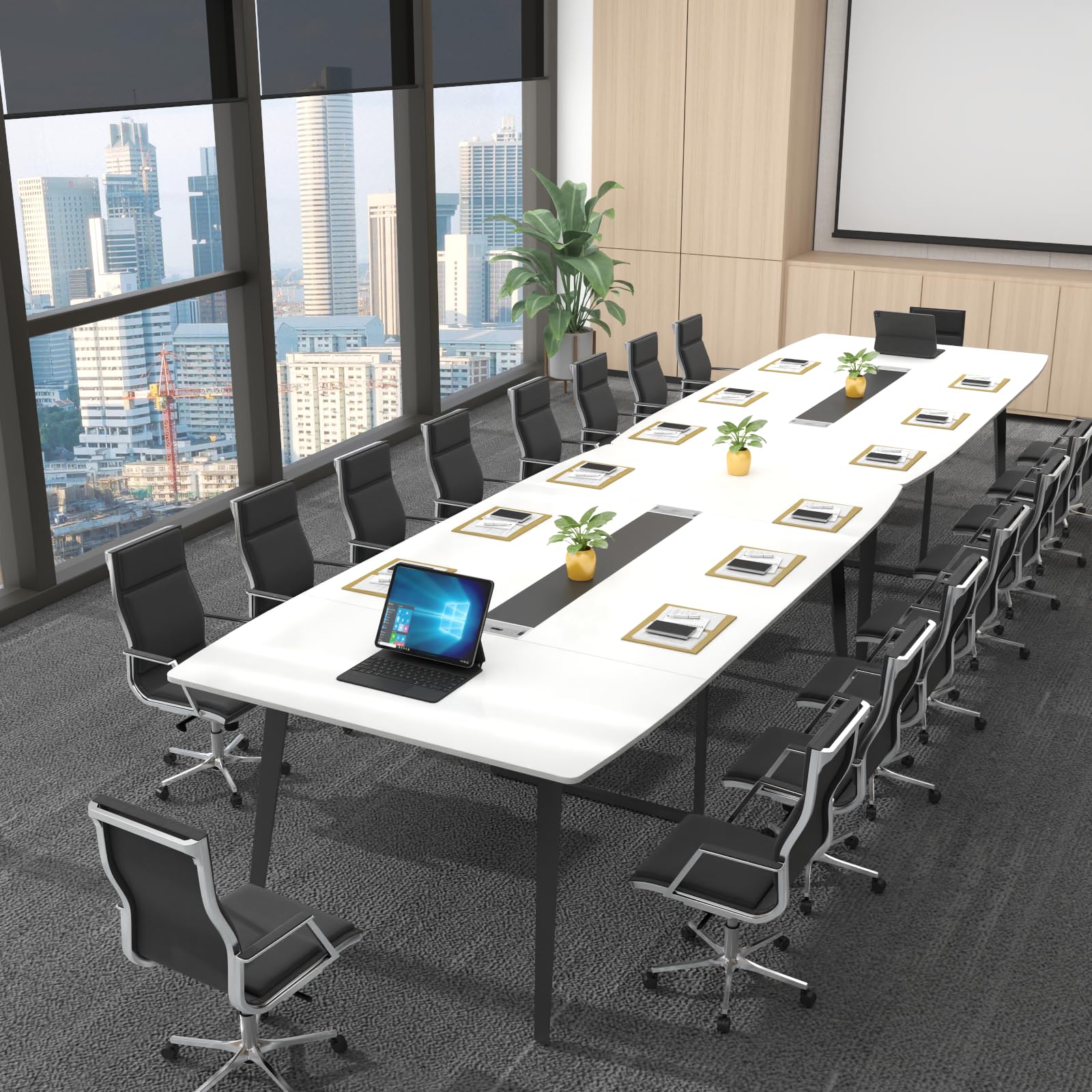 8FT Boat-Shaped Conference Table