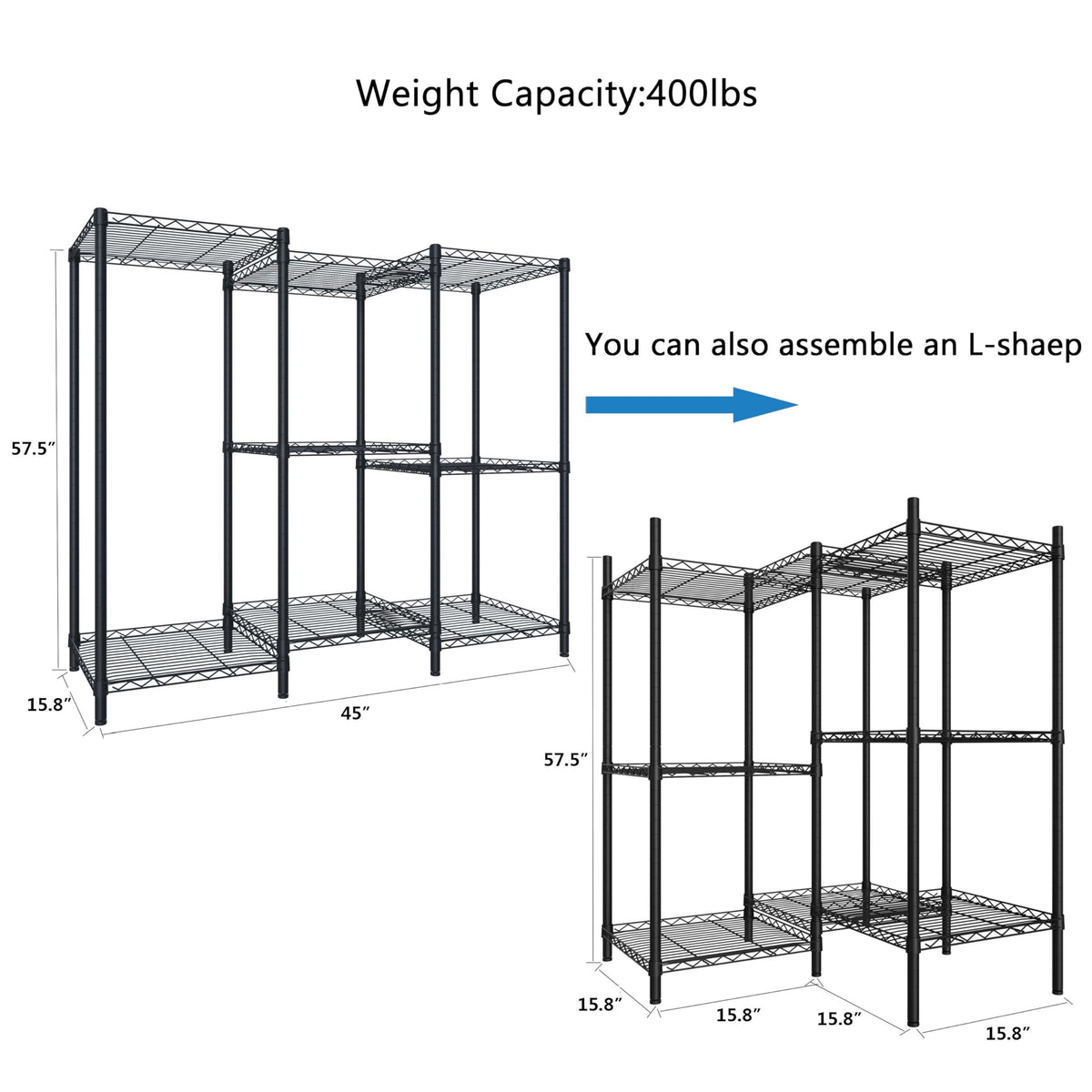 8-Tier Adjustable Metal Plant Stand