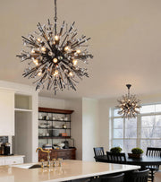 20-Light Firework Crystal Chandelier for High Ceilings