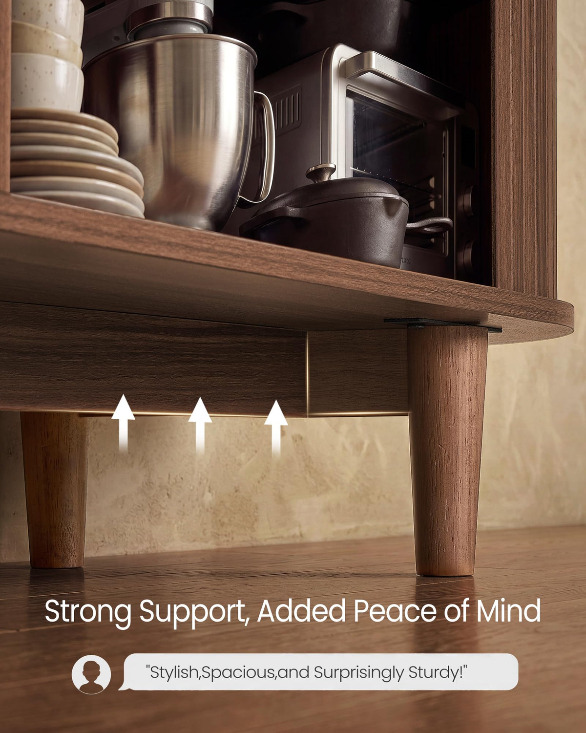 Walnut Sliding Door Sideboard