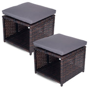 Outdoor Storage Ottoman Set of 2