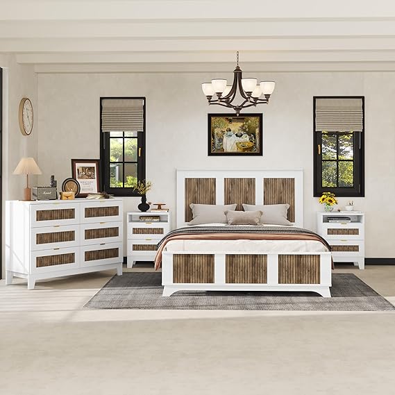 Queen Farmhouse 4-Piece Bedroom Set