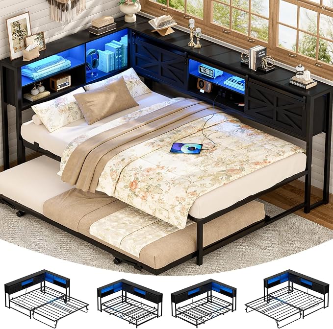 Twin Corner Daybed with Trundle