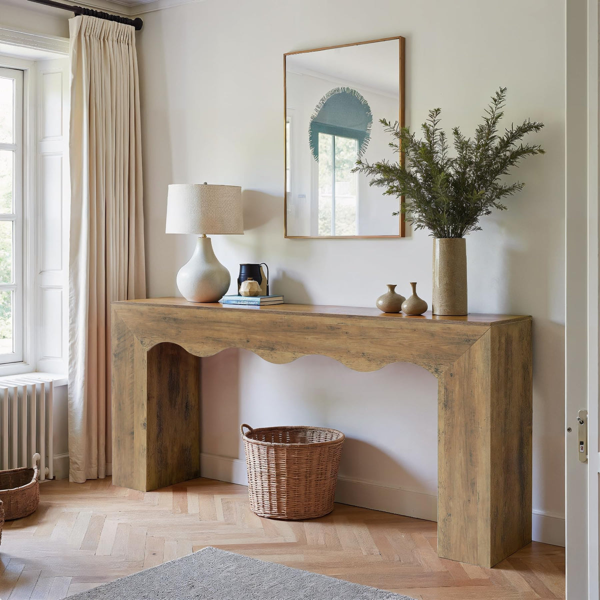 Wavy Edge Console Table