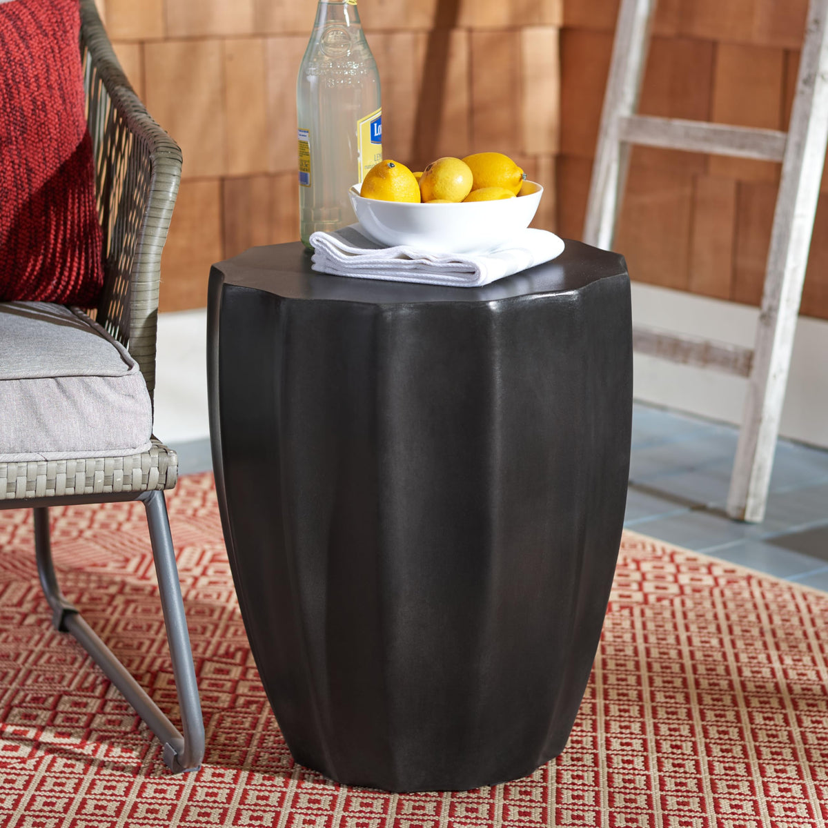 Concrete Outdoor Accent Stool