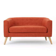 Mid-Century Orange Loveseat