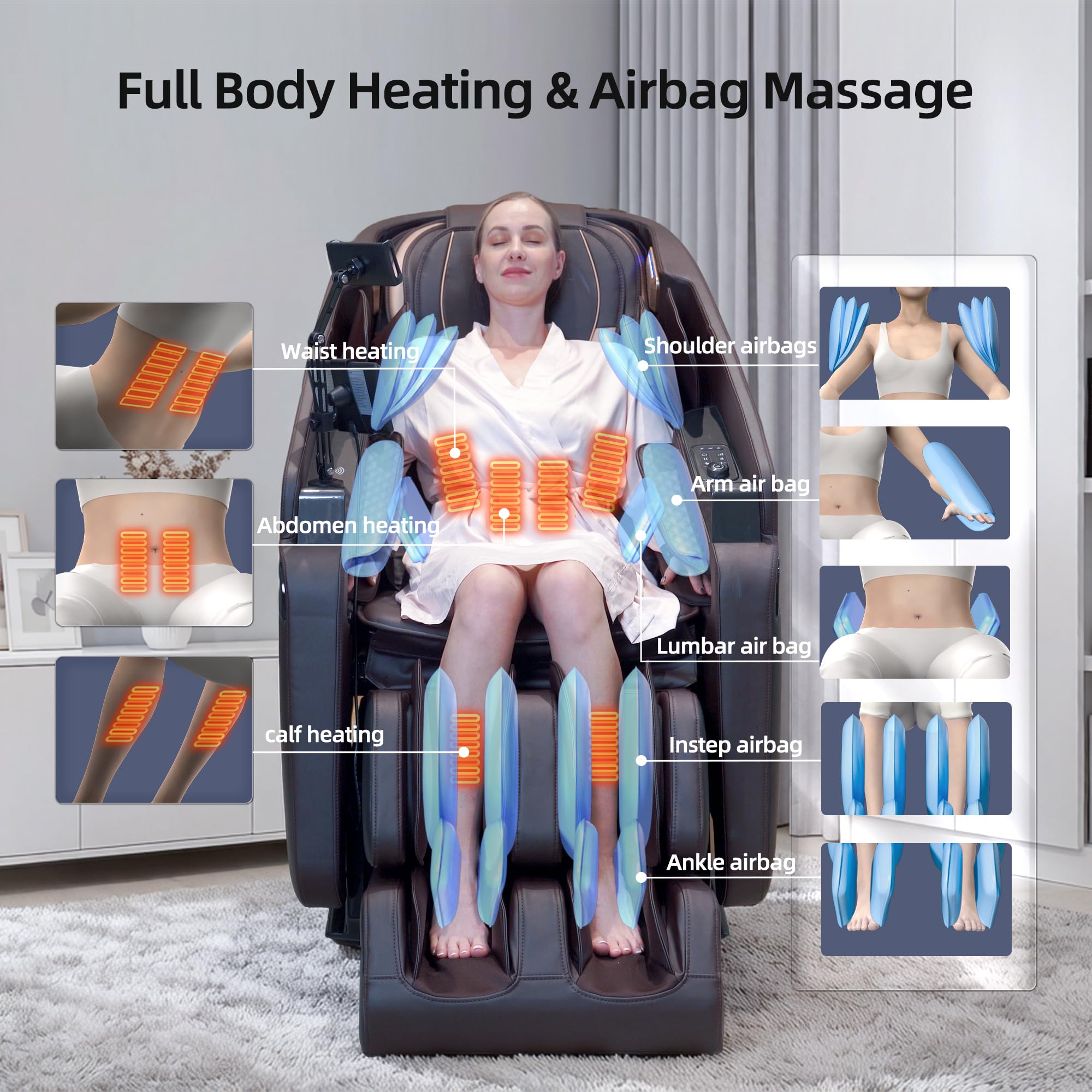 4D Full Body Massage Chair with Heat & Zero Gravity