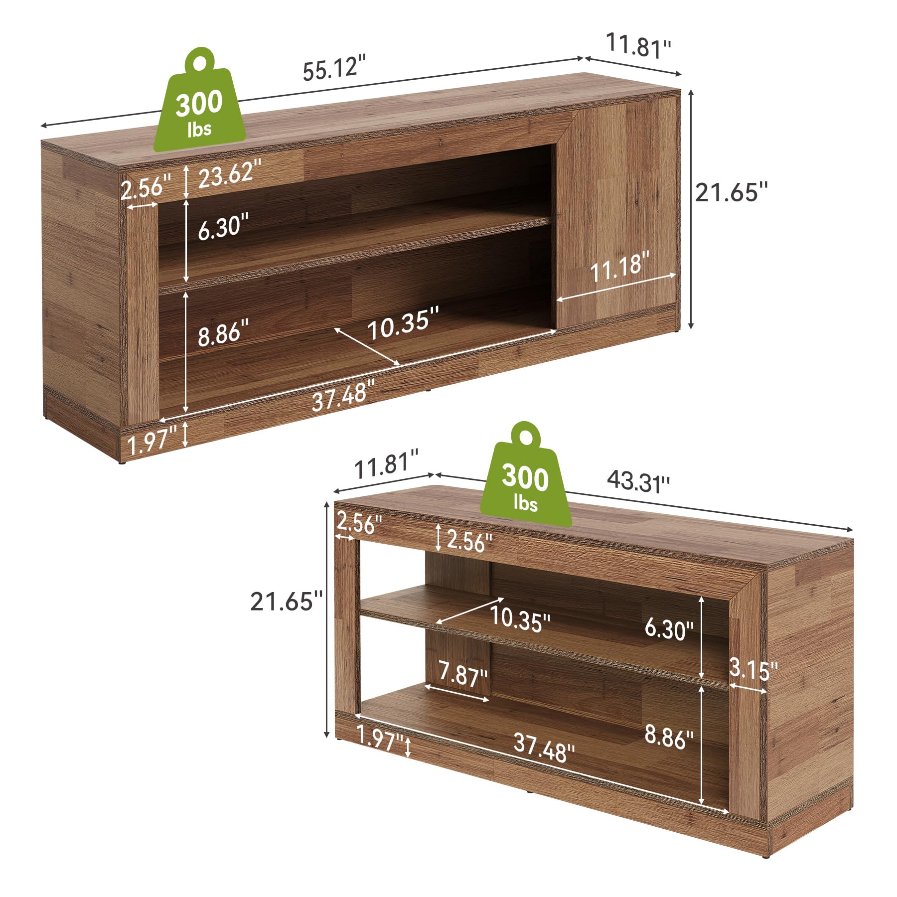 L-Shaped Corner Shoe Bench with Open Storage Shelves
