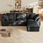 L-Shaped Modular Cloud Sofa