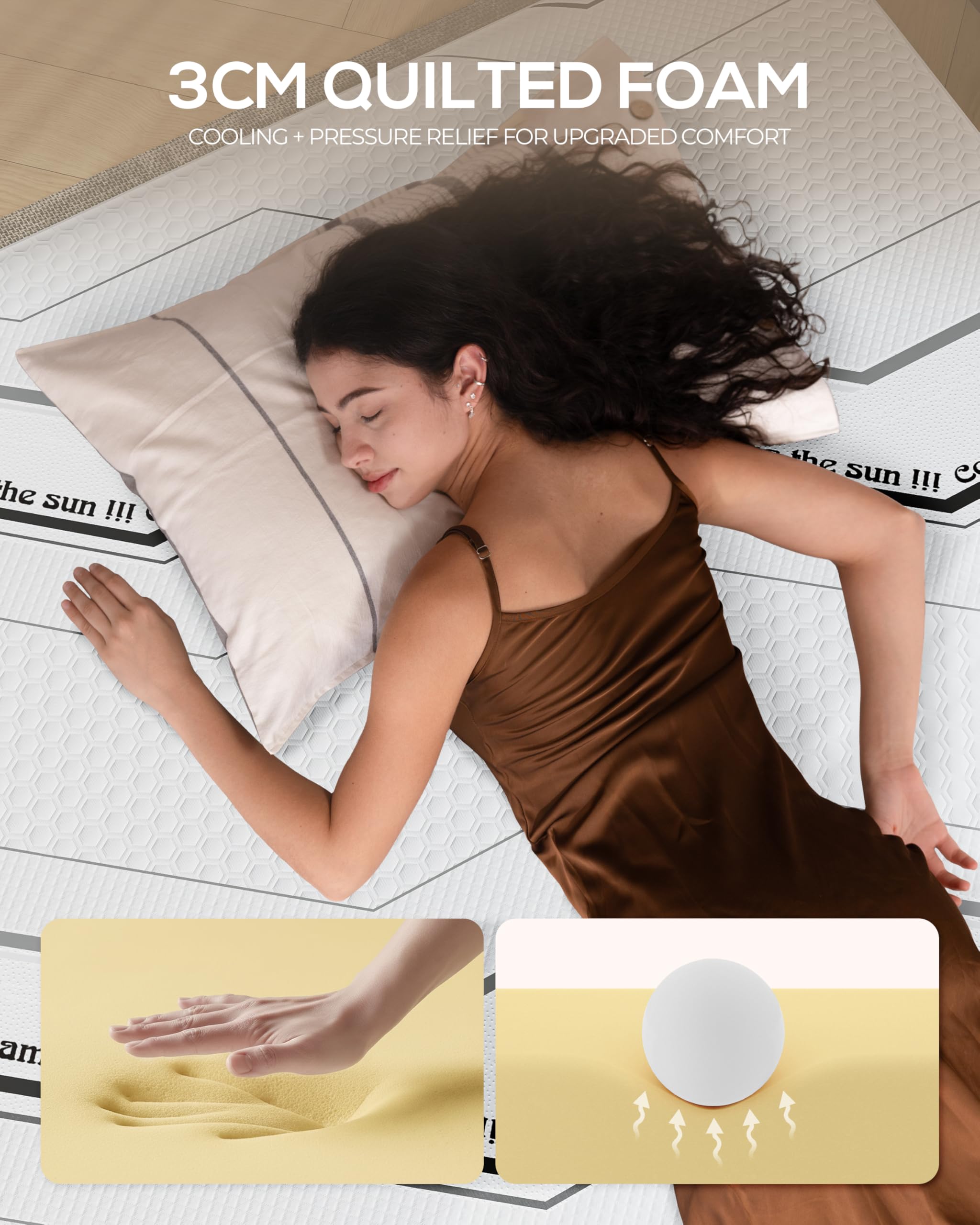 Queen Air Mattress with Quilted Foam Topper – 20" Tall