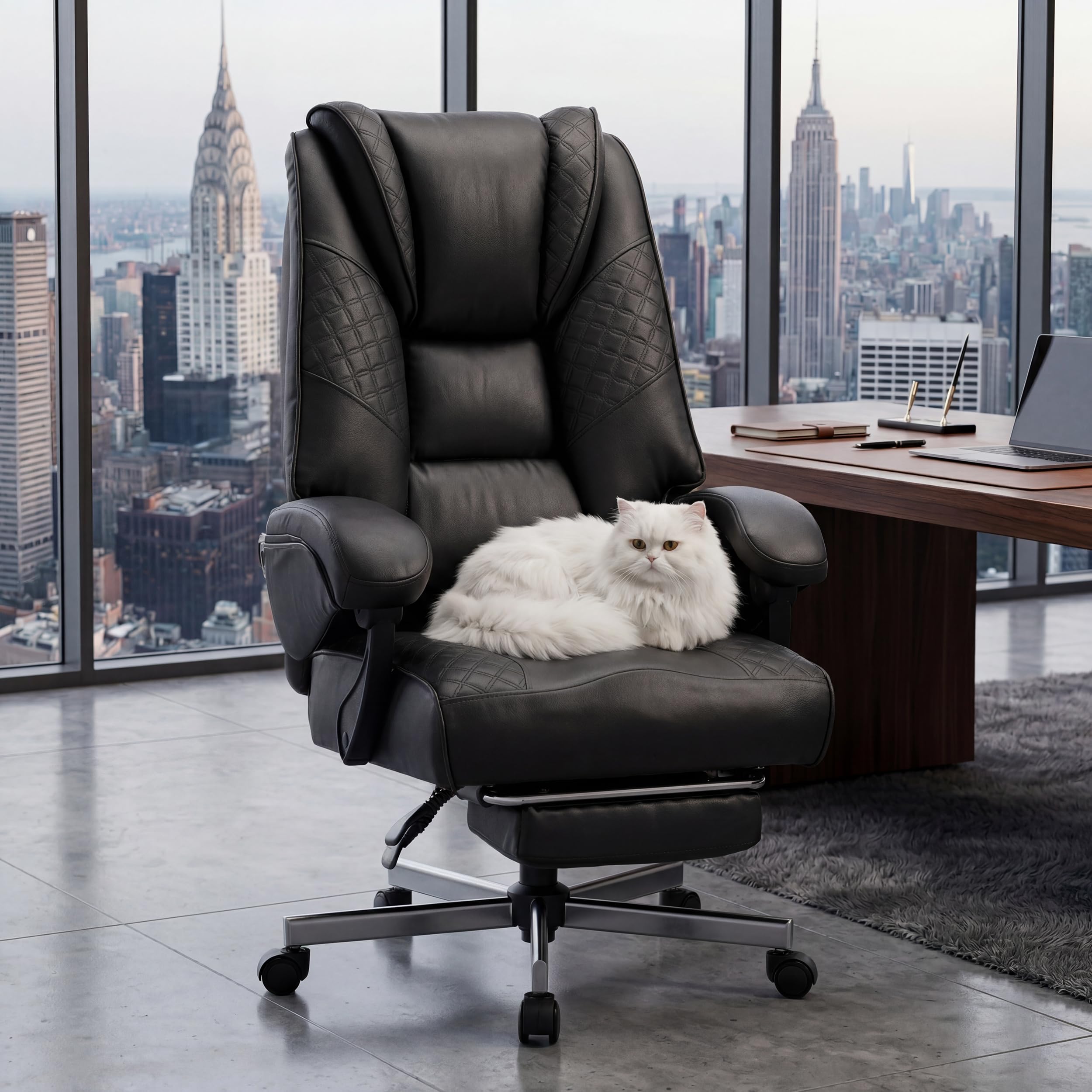Big & Tall Gaming & Office Chair with Footrest & Lumbar Support