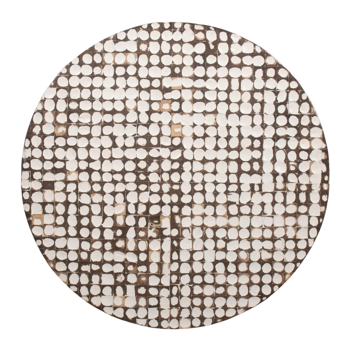 White Round Pedestal Coffee Table