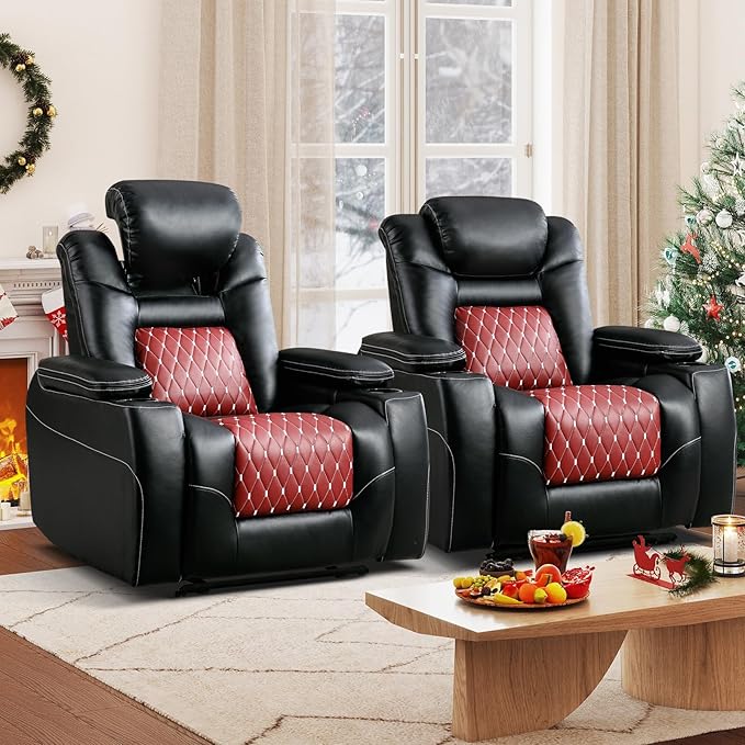 Power Recliner Chair with Adjustable Headrest