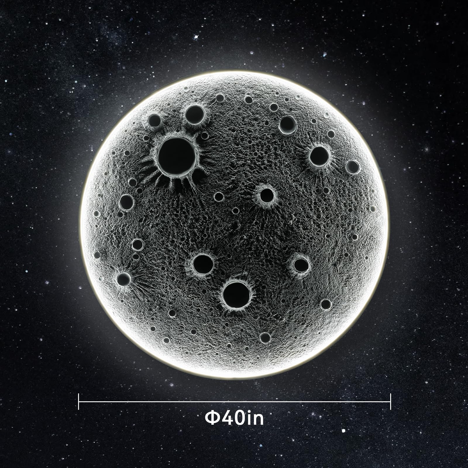3D Moon Wall Sconce with Remote Control
