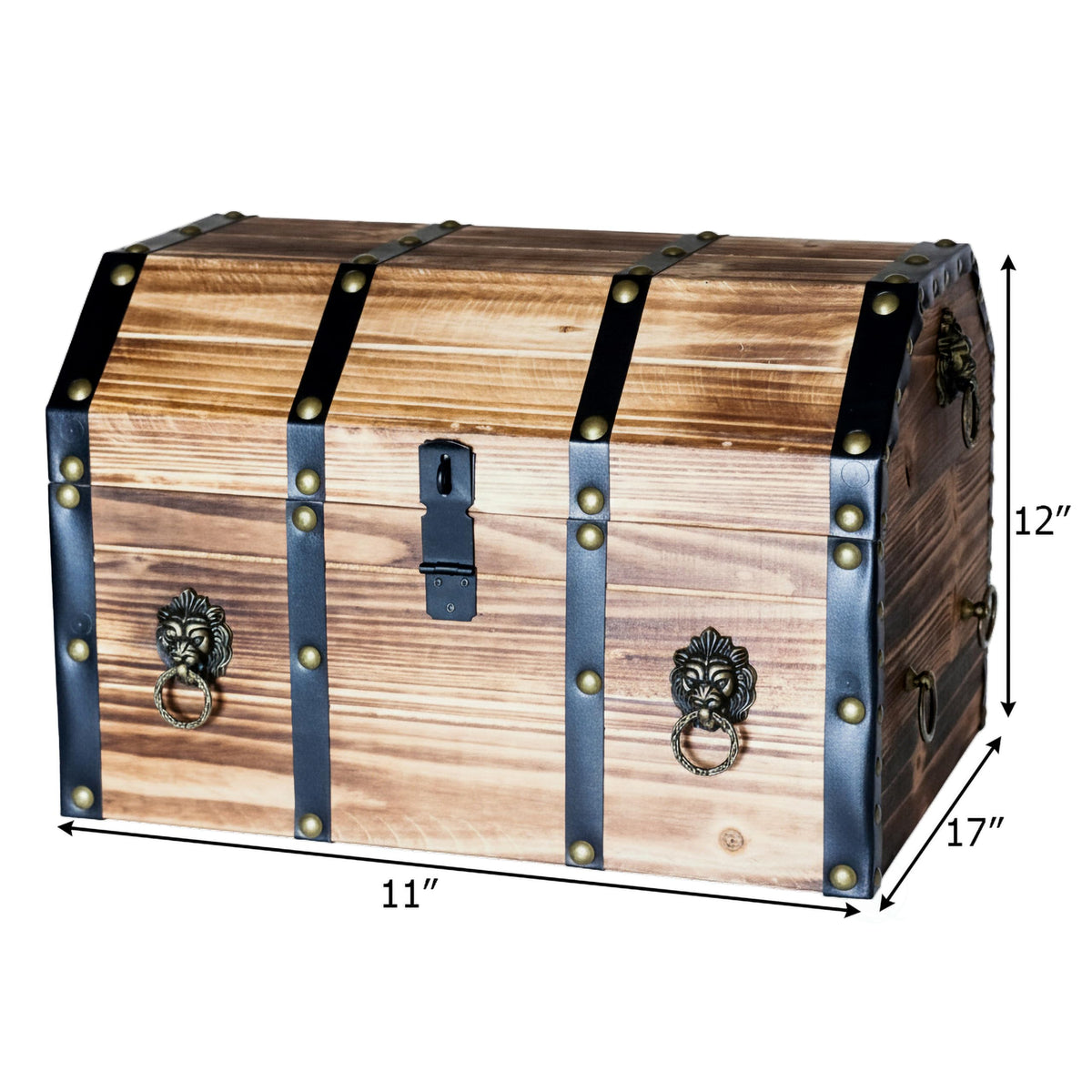 Vintage Wooden Treasure Chest