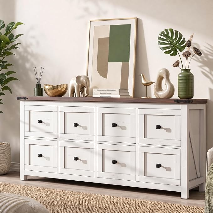 Farmhouse 8-Drawer Dresser
