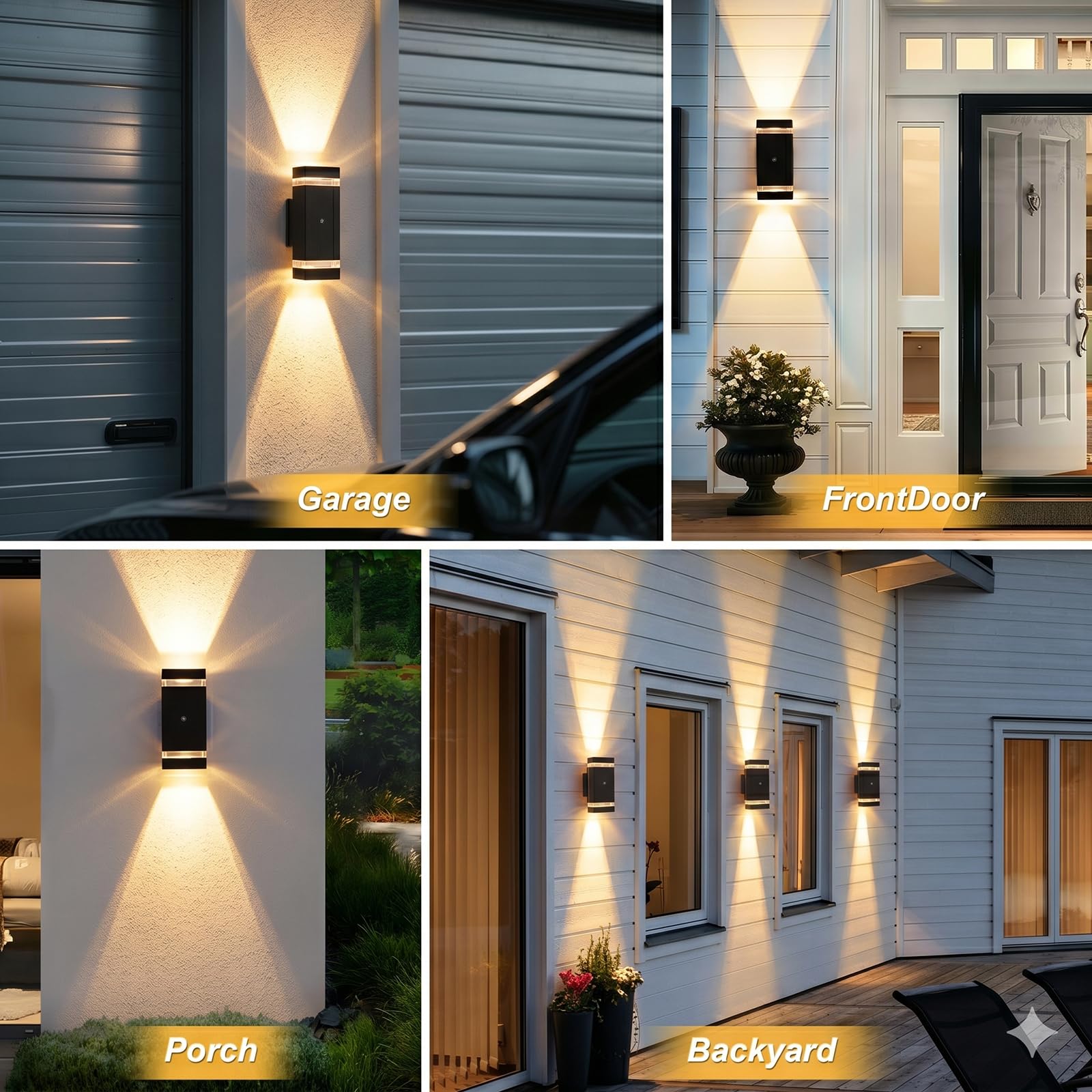 Dusk to Dawn Outdoor Wall Sconce with LED Bulbs