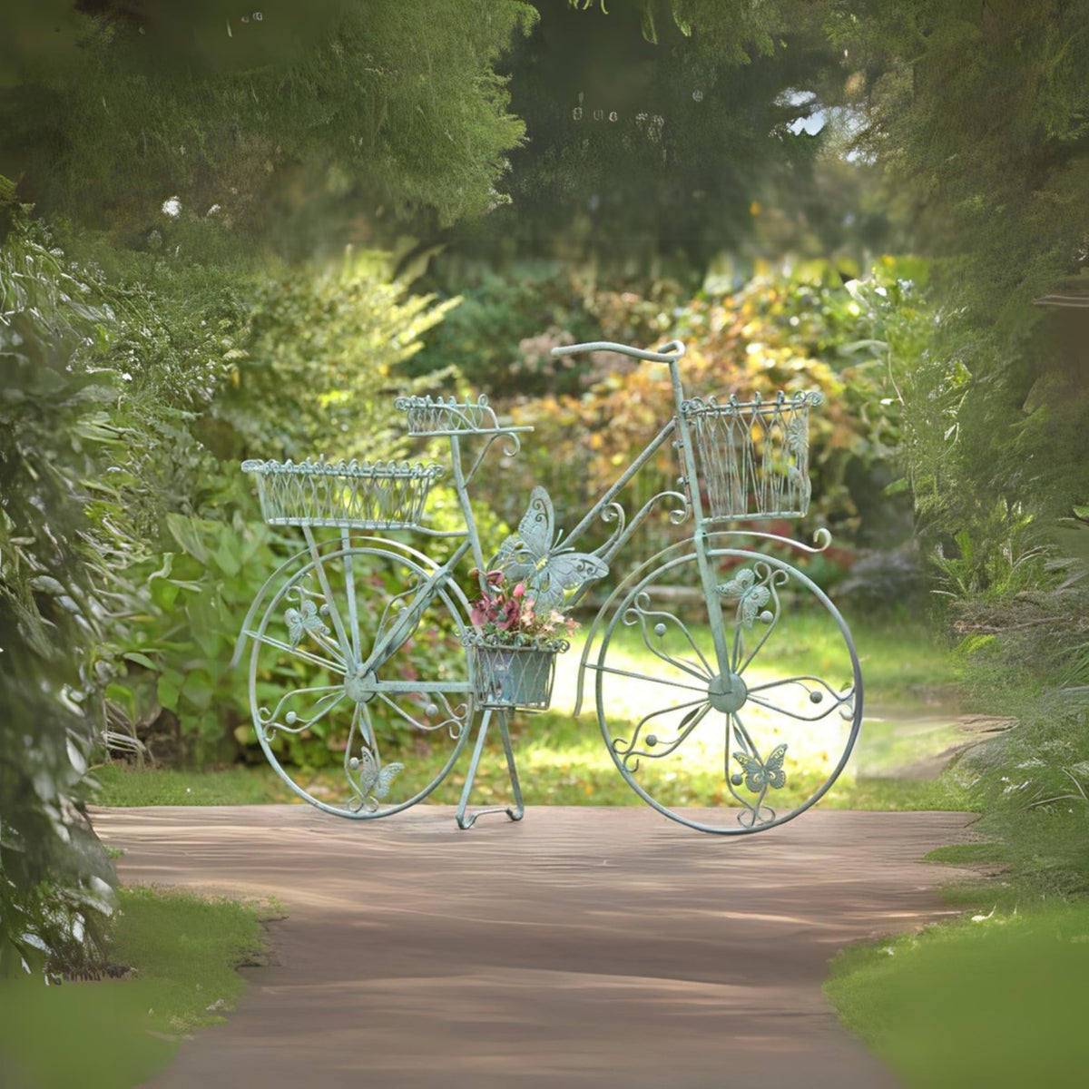 Zaer Ltd. Bicycle Plant Stand (Moss Green)