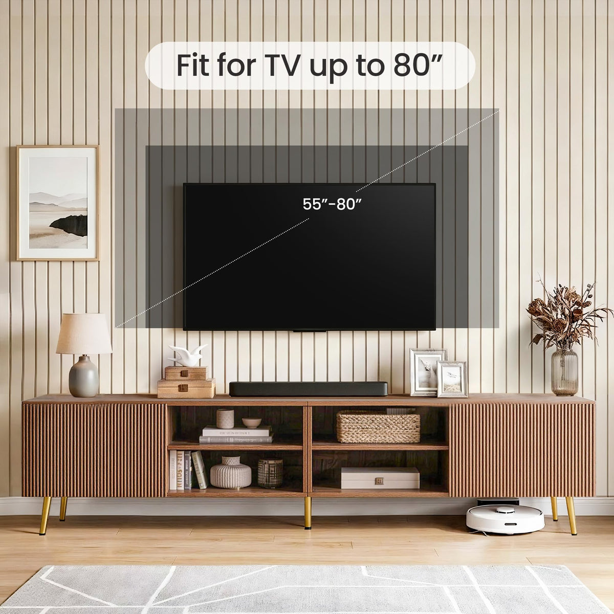Wave Door TV Stand