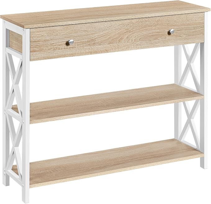 Rustic Console Table with Drawer
