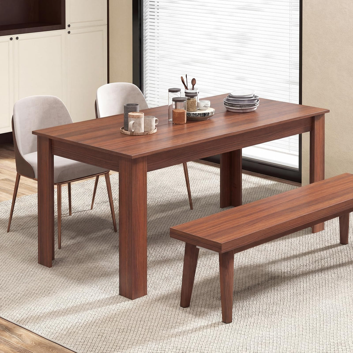 Walnut Rectangular Dining Table