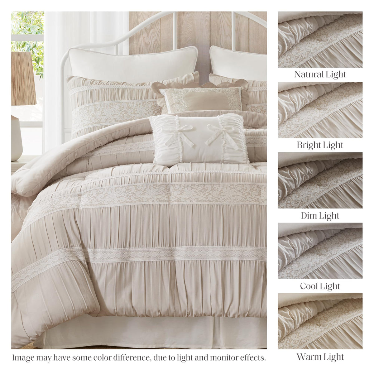 King Farmhouse Comforter Set, 5-Piece