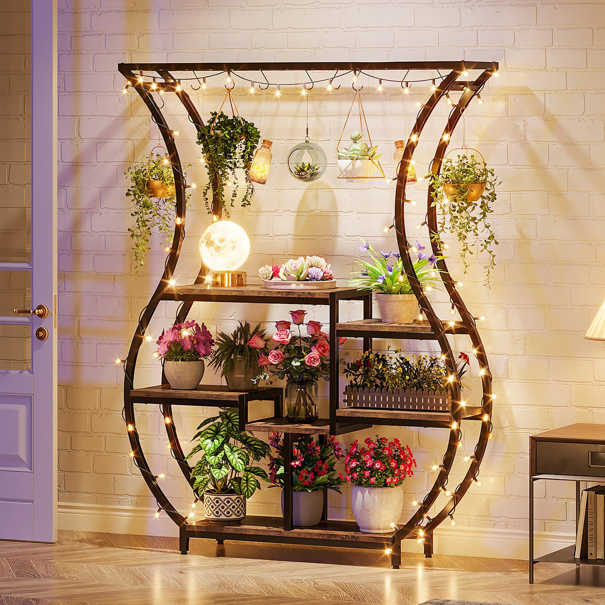 6-Tier Vase-Shaped Plant Stand